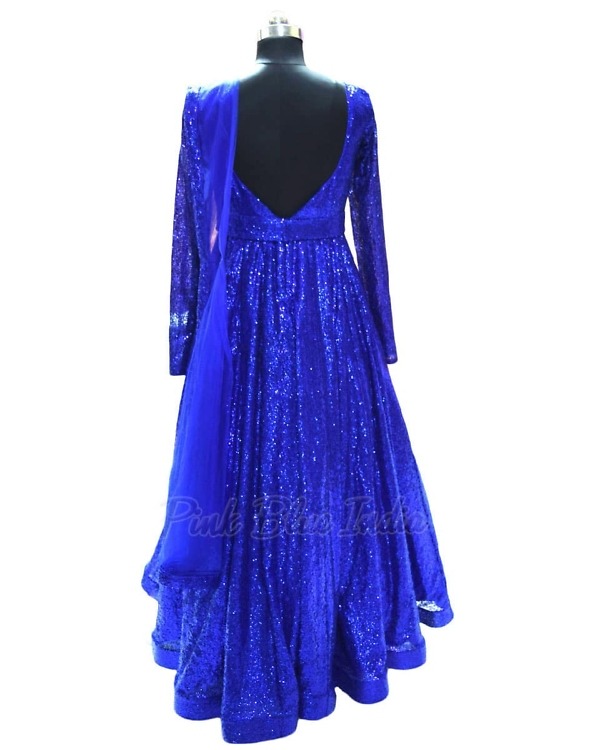 Blue wedding party gown for women elegant stylish outfit