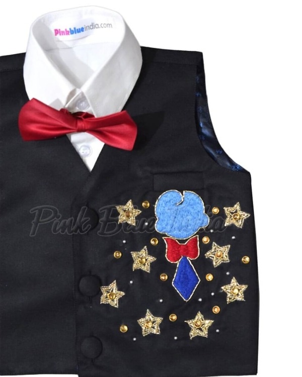 Boss baby themed dress boys birthday party outfit stylish formal look