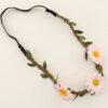 Toddler girl brown braided hairband elegant party accessory stylish look