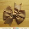 Brown double bow baby headband for special occasion outfit, classic stylish look