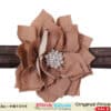 Brown infant girl headband for wedding, simple and stylish party accessory