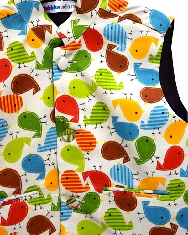 Baby Boy Sleeveless Modi Jacket | Ethnic Jacket for Kids