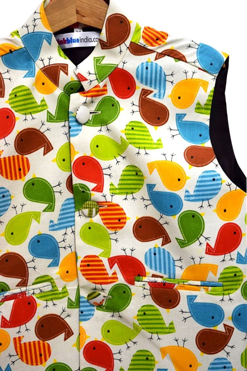 Baby Boy Sleeveless Modi Jacket | Ethnic Jacket for Kids