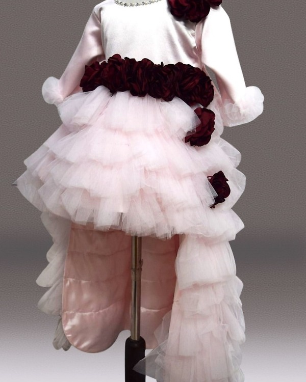 Baby girl birthday princess dress soft tulle stylish party outfit
