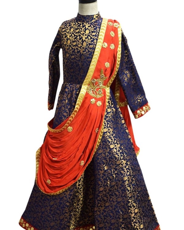 Baby girl indian wedding gown beautiful festive celebration wear
