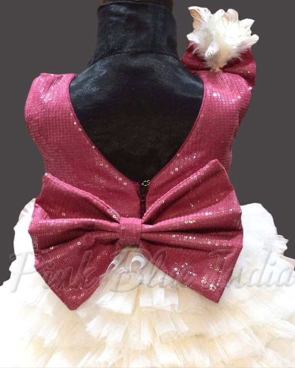 Layered dress for baby girl birthday party elegant stylish outfit