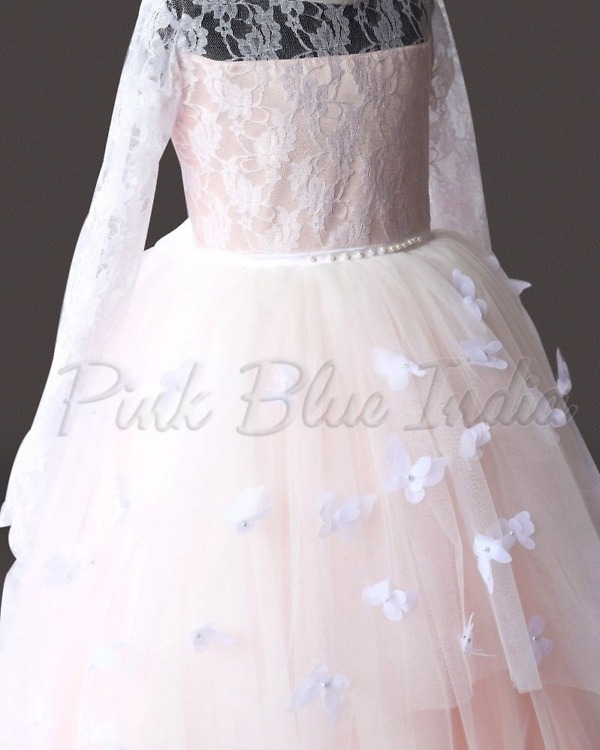 Baby girl tulle gown, birthday celebration outfit, stylish fluffy design