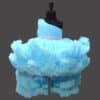 Blue ruffled gown for girls birthday elegant princess outfit