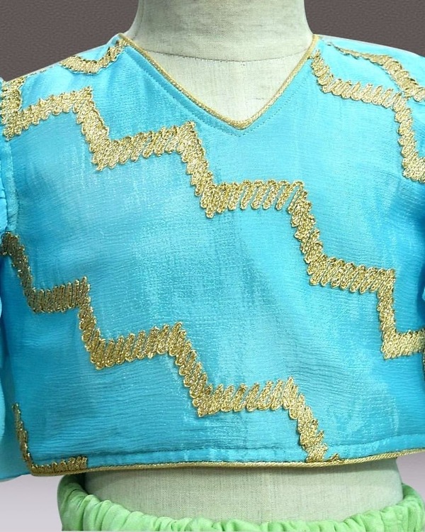 Baby girl lehenga set crop top ethnic wedding celebration outfit