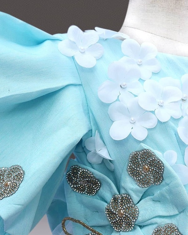 Cute indian wedding gown for girls stylish celebration dress