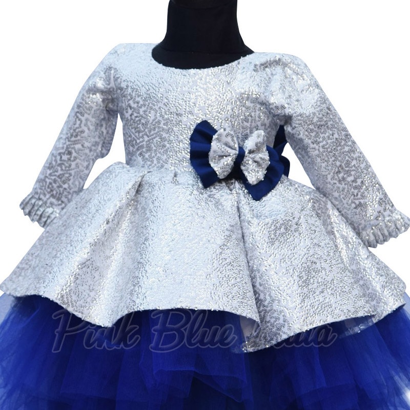 Baby girl party wear frock designer stylish elegant special occasion wear