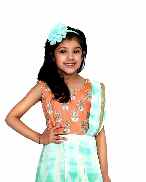 Designer half saree gown for girls, indo western wedding wear, stylish outfit