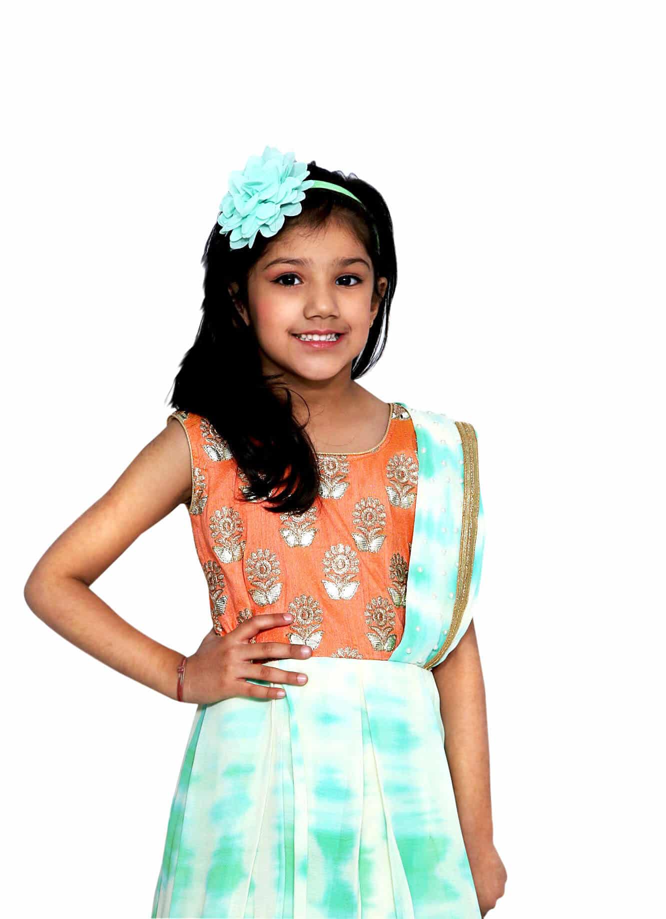 Designer half saree gown for girls, indo western wedding wear, stylish outfit