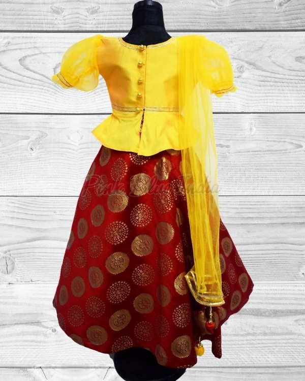 Elegant lehenga for baby girl wedding stylish festive wear