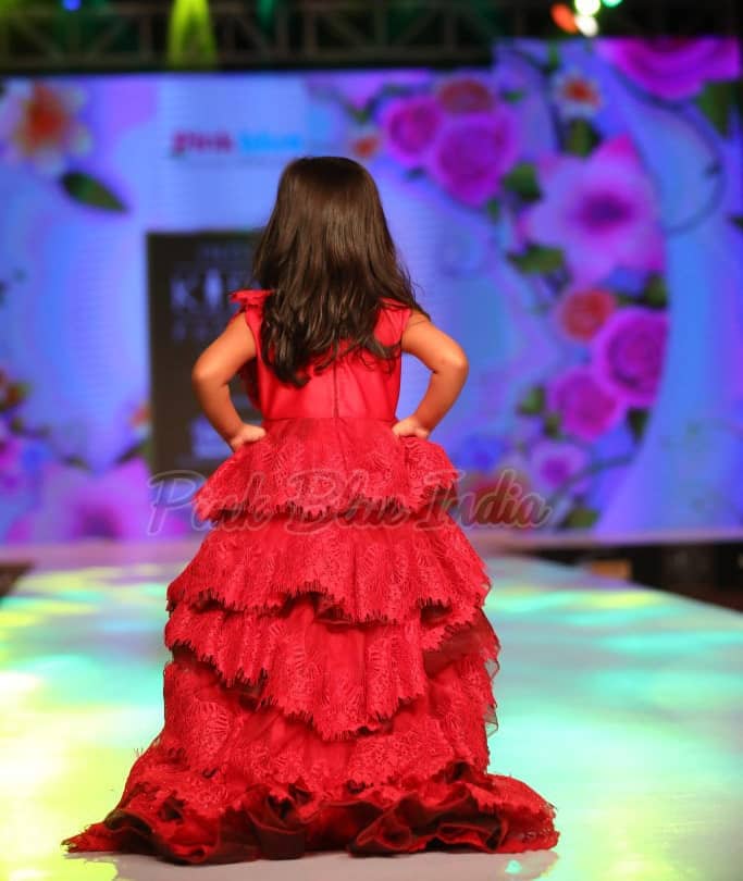Maroon birthday long gown for girls celebration elegant stylish outfit