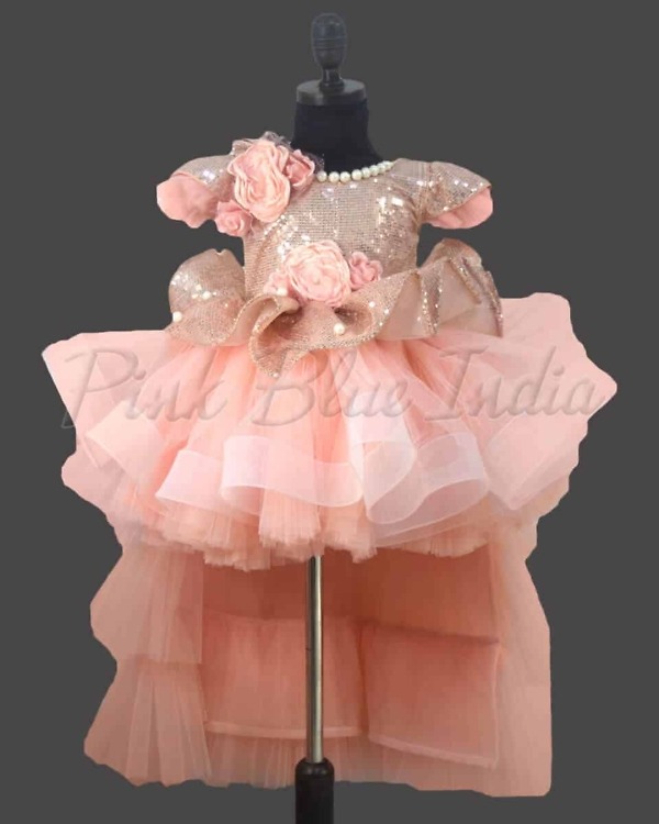 High low dress for girls birthday party wear stylish elegant outfit