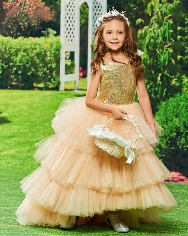 Birthday party dress for kids girl stylish elegant special occasion wear