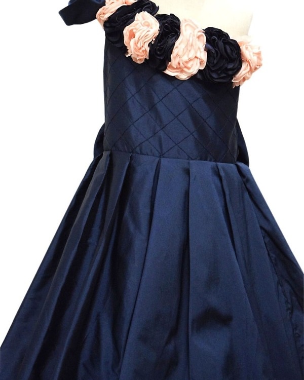 One shoulder long gown for girl elegant party birthday stylish look