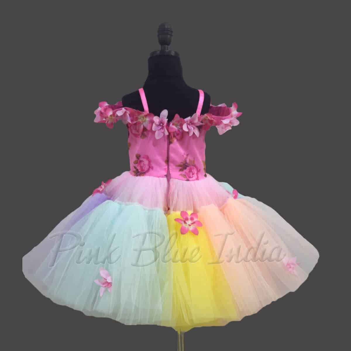 Floral party wear dress for girls birthday outfit stylish elegant look