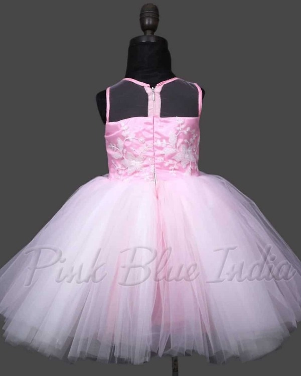 Pink net dress for baby girl birthday party stylish outfit