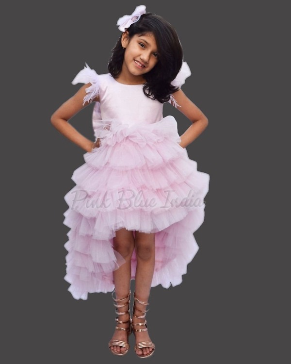 Pink party dress for girls trendy stylish birthday celebration outfit