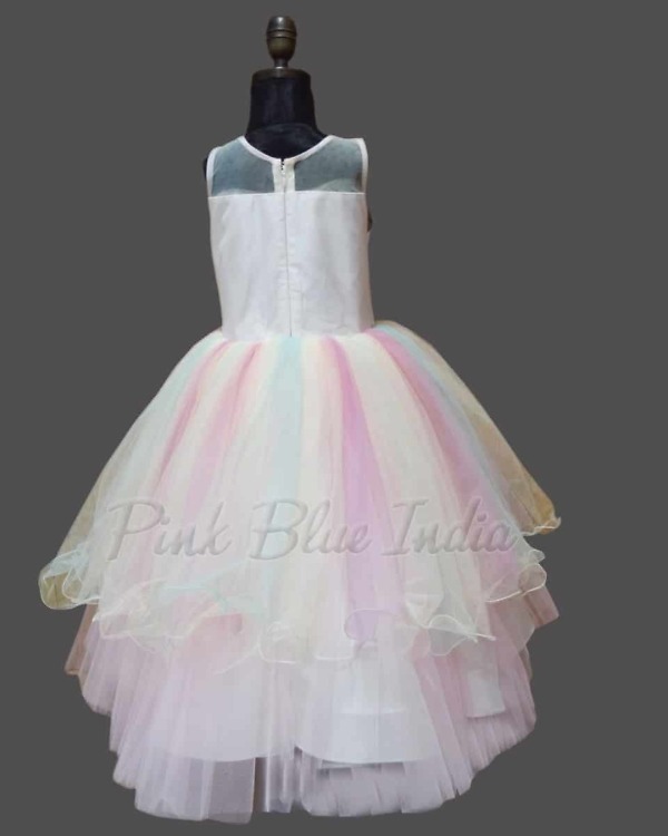 Unicorn birthday party dress for baby girl rainbow theme stylish outfit