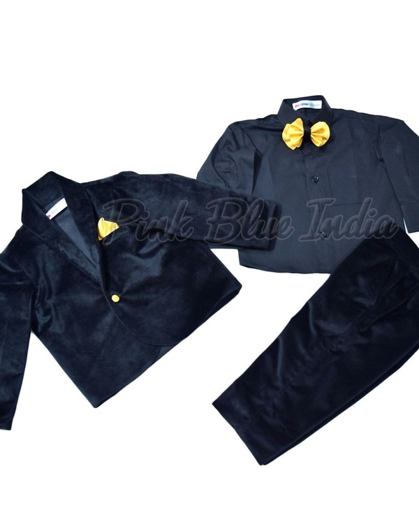 Velvet blazer suit for boys wedding celebration classy outfit