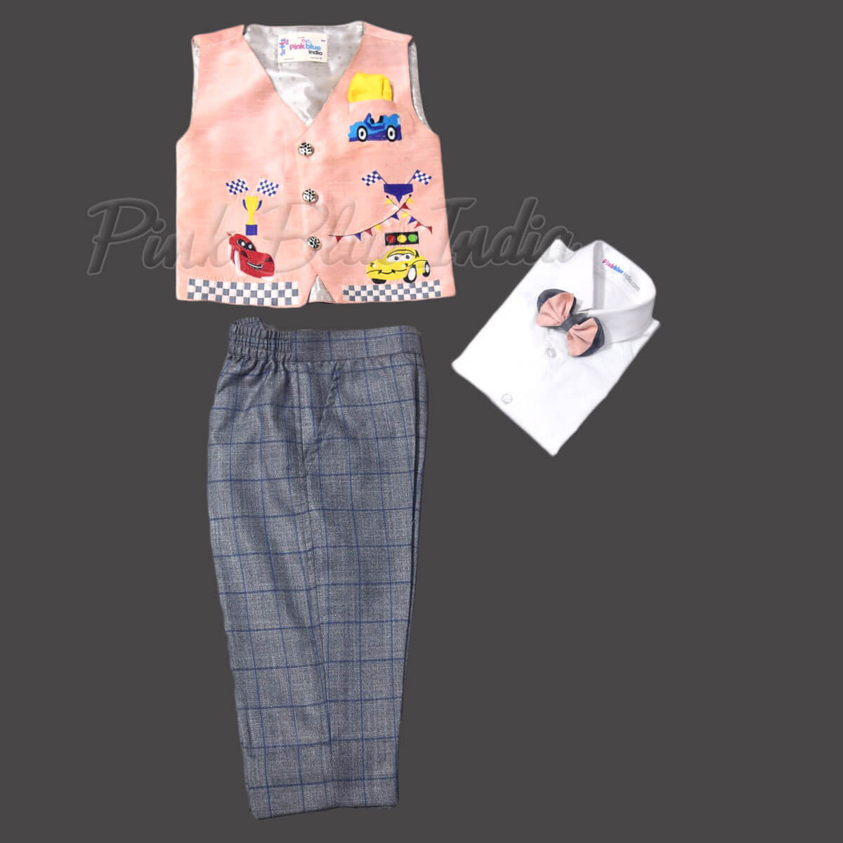 Car birthday party theme dress for baby boy stylish cute outfit