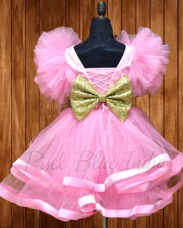 Cascade dress for kids birthday party stylish layered outfit