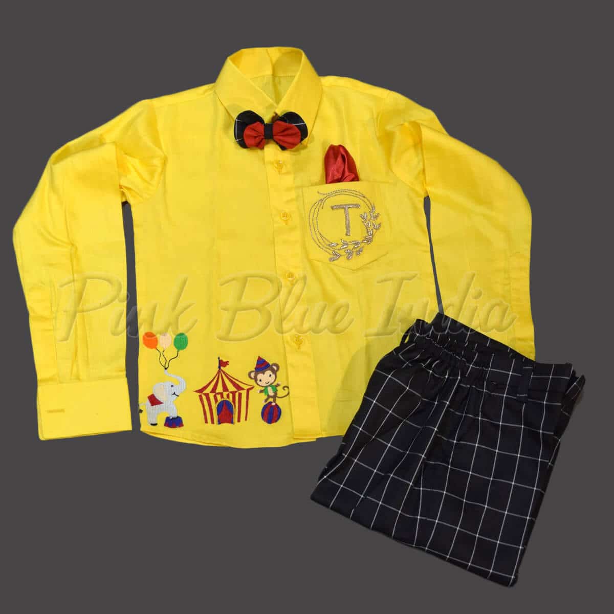 Circus carnival birthday outfit for baby boy themed party wear
