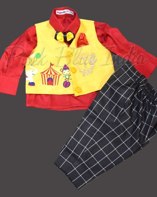 Circus carnival themed outfit for kids birthday party fun wear
