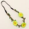 Newborn girl brown braid headband classy party accessory stylish look