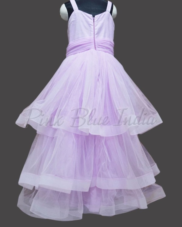 Lilac dress for baby girl classy birthday party elegant outfit