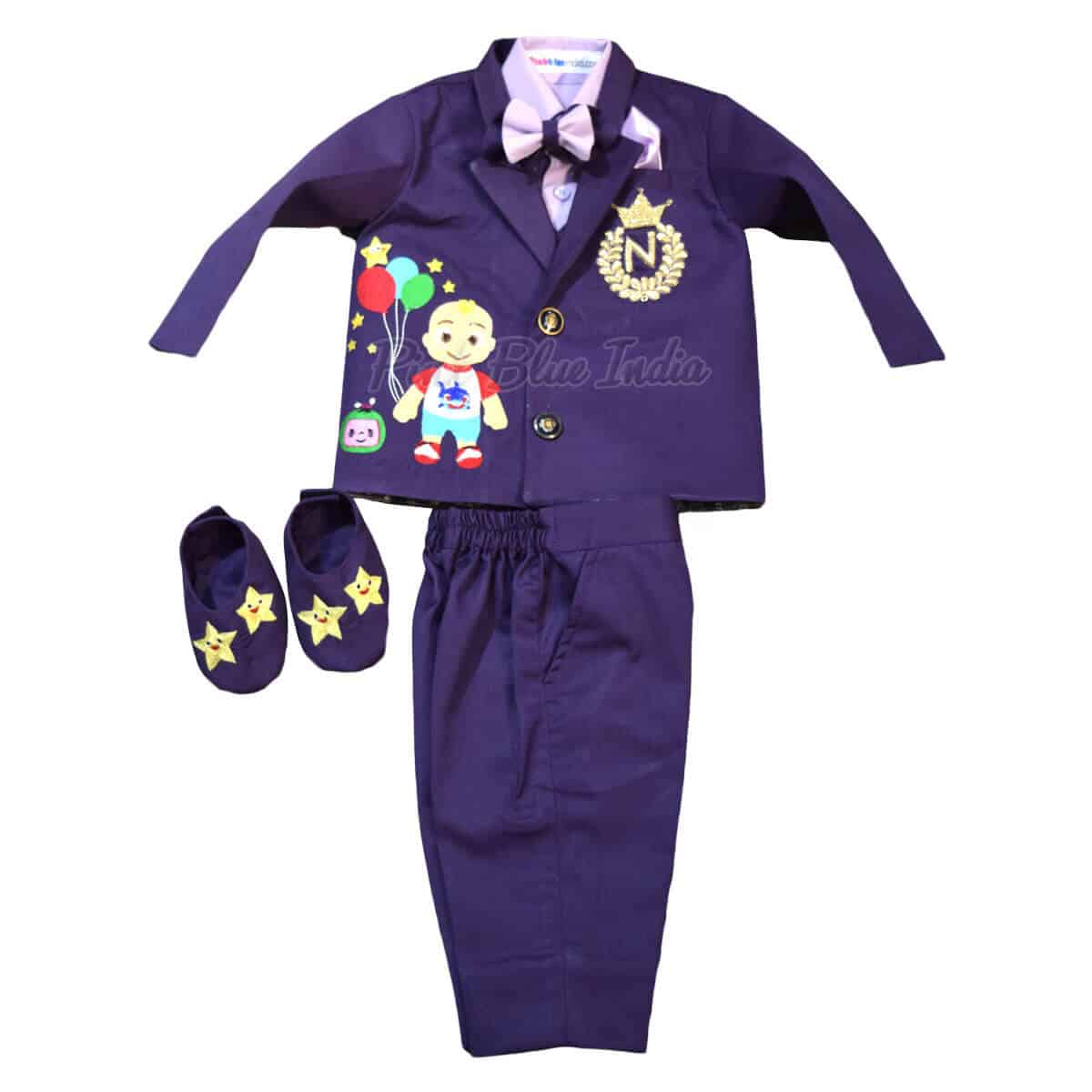 Cocomelon theme coat suit for boy birthday party stylish outfit