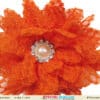 Infant girl orange headband soft festive accessory stylish special occasion look