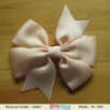Cream double bow toddler hairband for birthday wear, classy stylish look