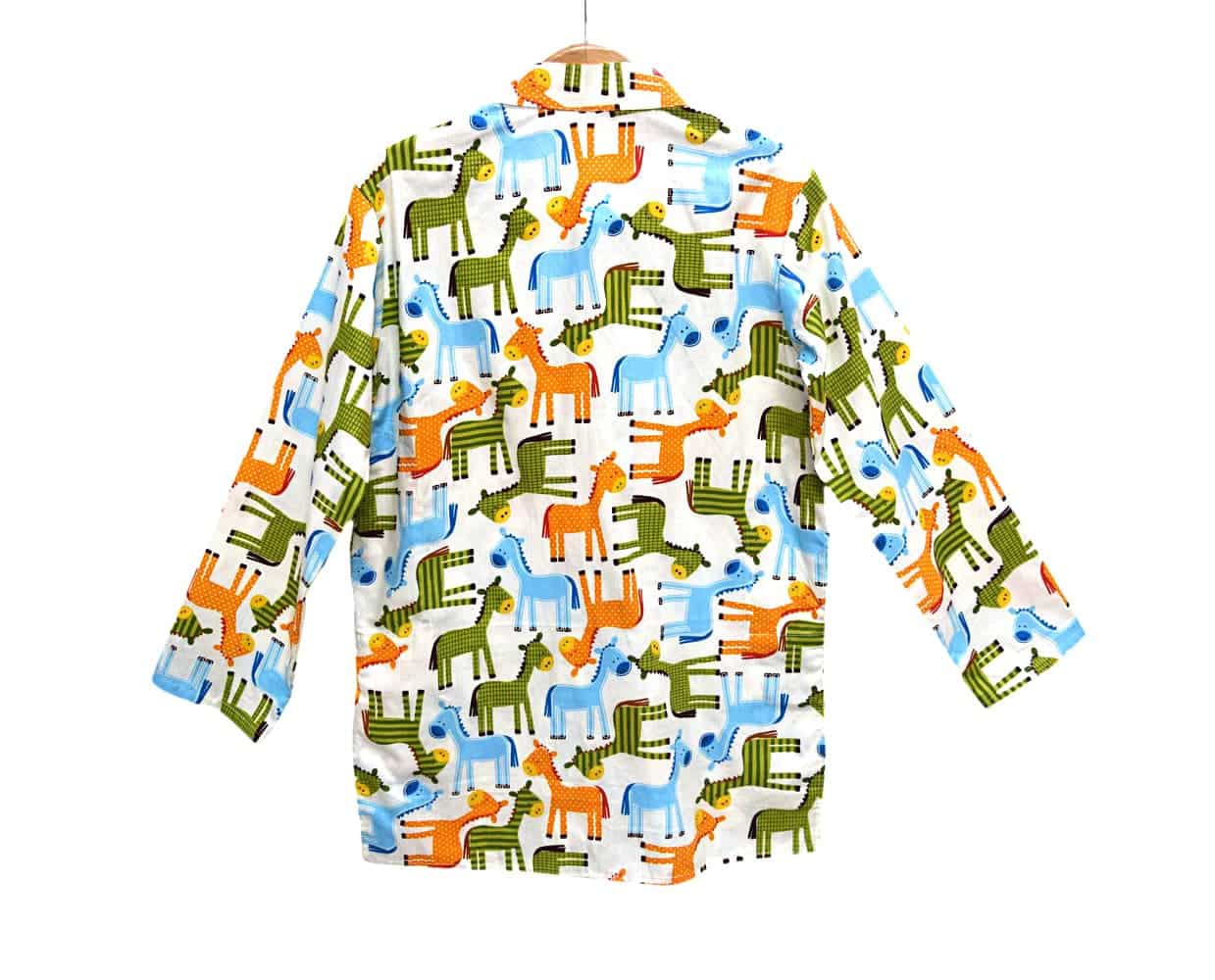 Designer giraffe print kurta for kids playful festive outfit cute stylish look