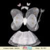 Butterfly wings skirt wand set baby girl birthday costume cute playful
