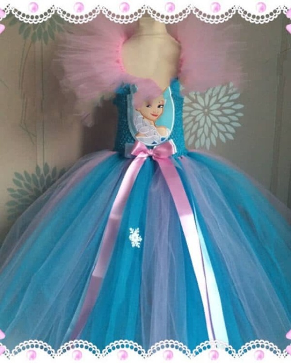 Kids Elsa frozen tutu dress birthday party wear cute princess costume look