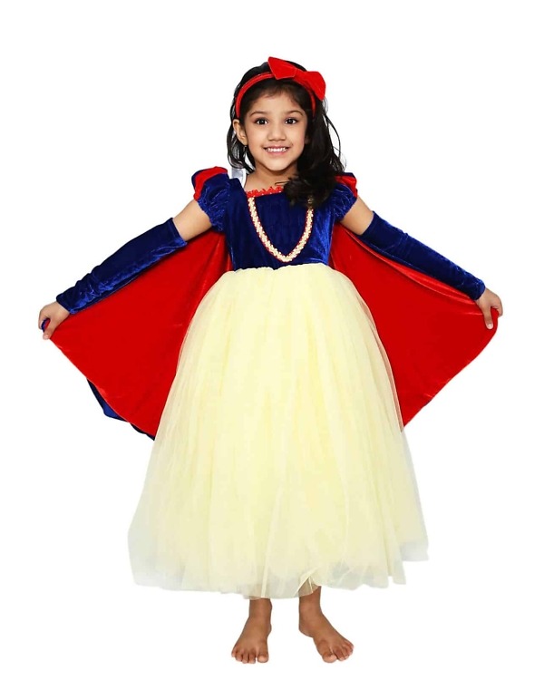 Baby girl Snow White princess dress birthday party wear cute fantasy outfit