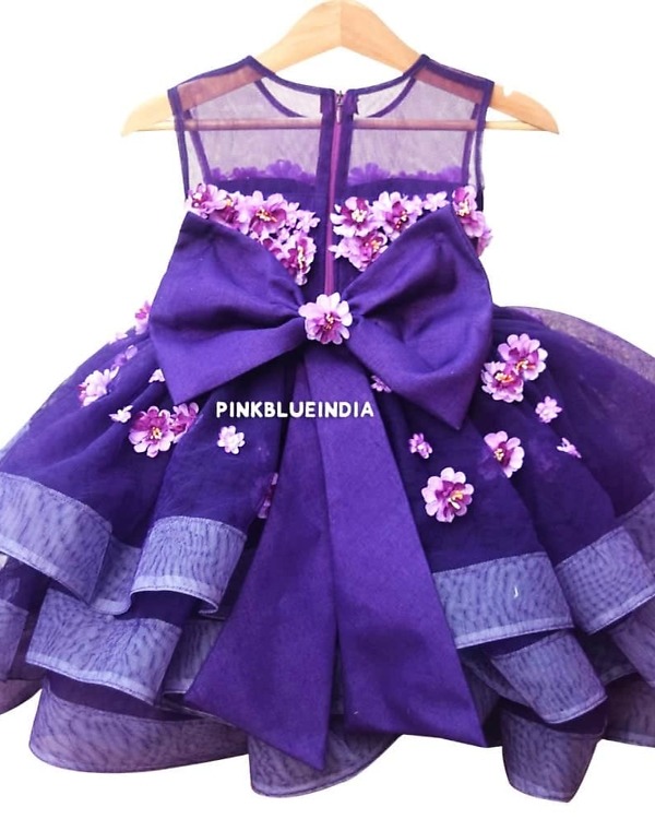 Cute multilayer party frock for kids, elegant and stylish birthday wear