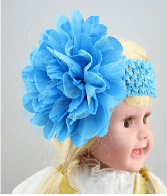 Infant girl sky blue headband cute party accessory stylish gift