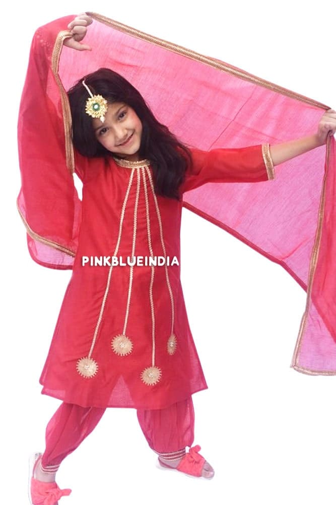 Cute salwar suit set for kids festive wear, elegant ethnic outfit