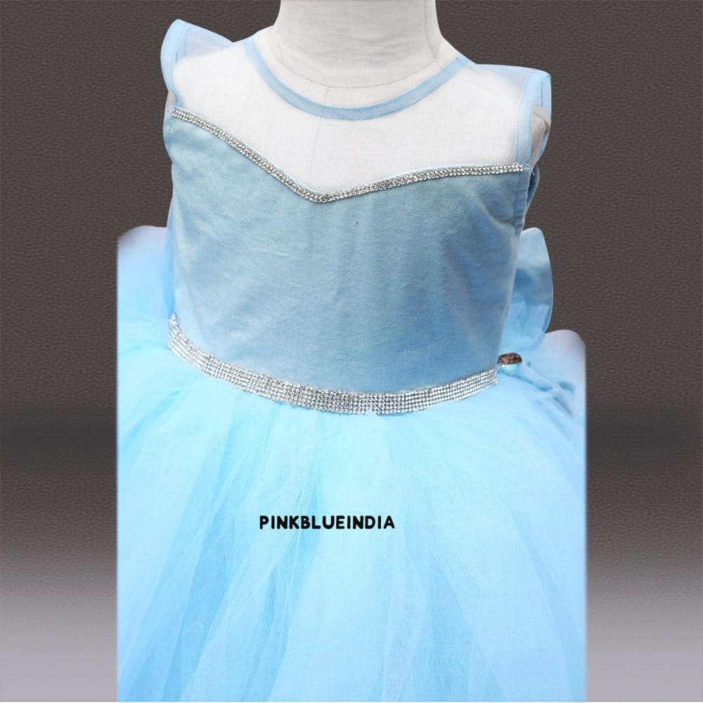 Cute girls light up gown princess party dress festive birthday outfit