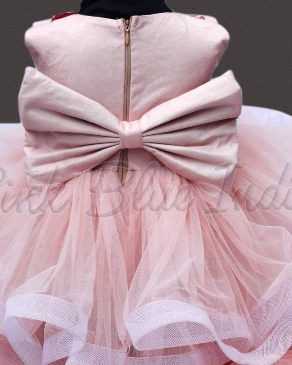 Cute luxury baby girl first birthday dress for celebration elegant outfit