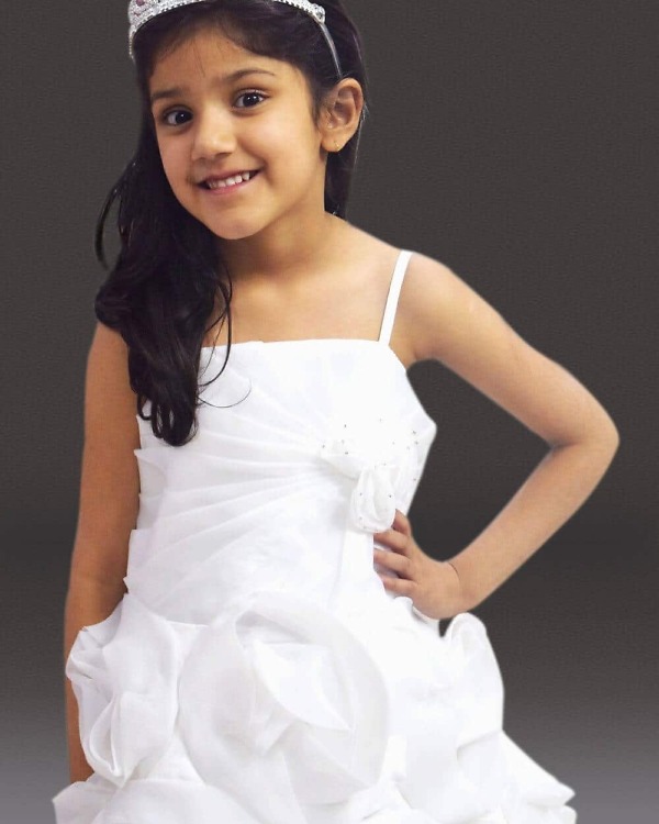 Cute white floral baby girl dress party wear elegant stylish outfit