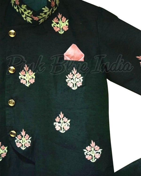 Dad son matching ethnic wear for wedding celebration coordinated outfit