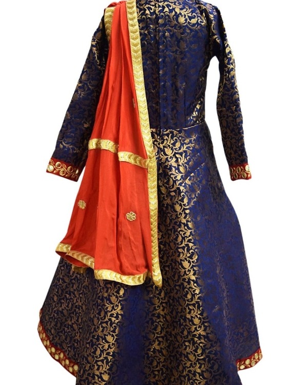 Designer indian gown for baby girl stylish wedding outfit