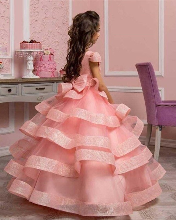 Designer birthday party gown for girls stylish elegant celebration wear
