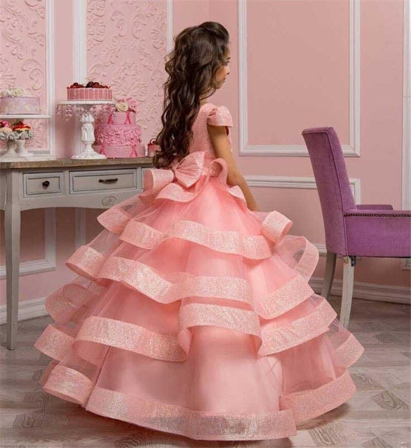 Designer birthday party gown for girls stylish elegant celebration wear